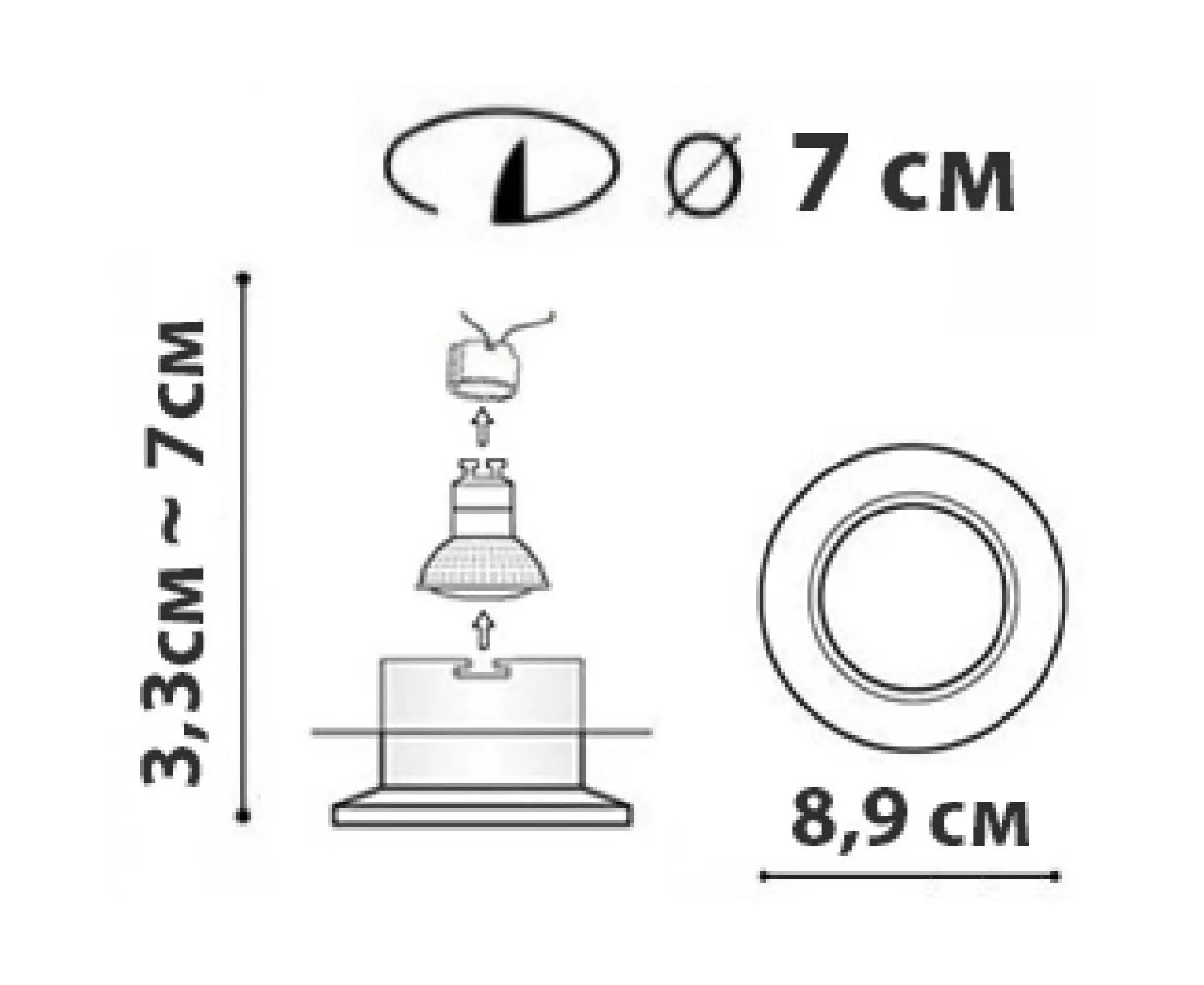 Точковий світильник Friendlylight Paris FL1048 купити