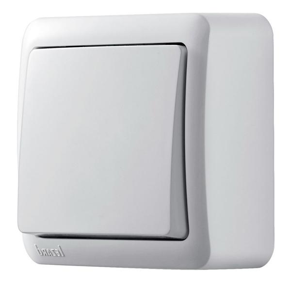 Вимикач 1кл Lezard Viola Білий (751-0200-100) купити