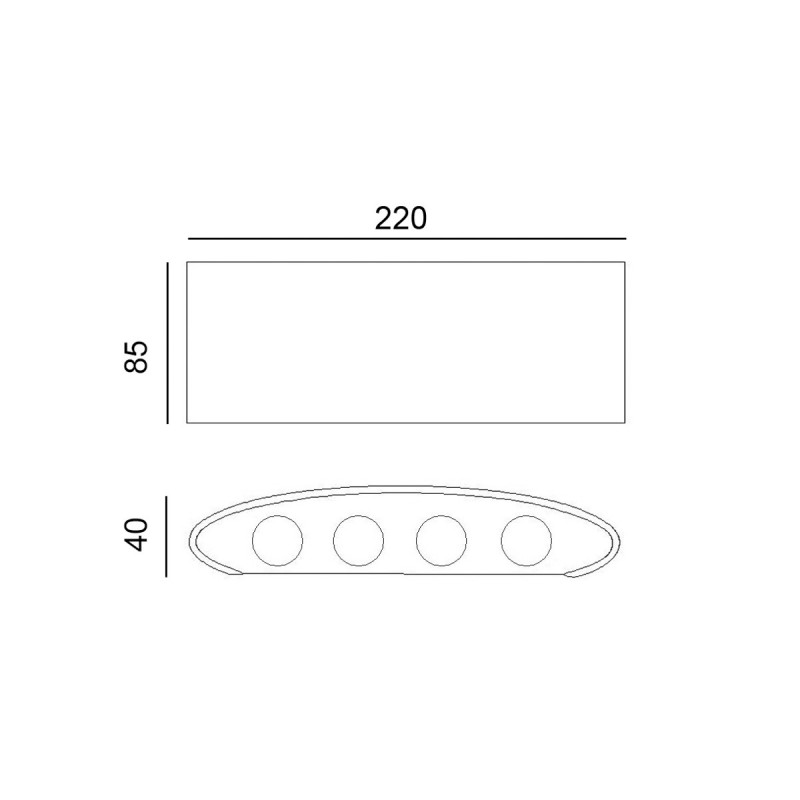 Вуличний світильник ITALUX OWL-451-4-BL Ortelo купити