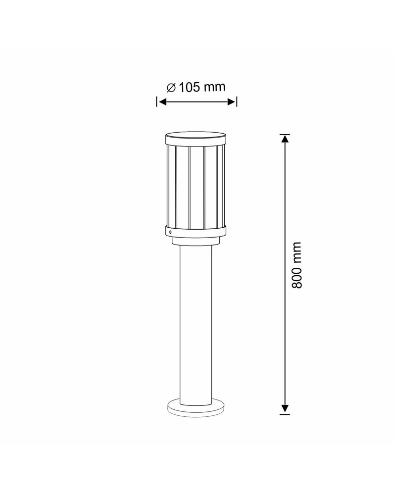 Світильник вуличний Goldlux 312327 Fiord E27 купити