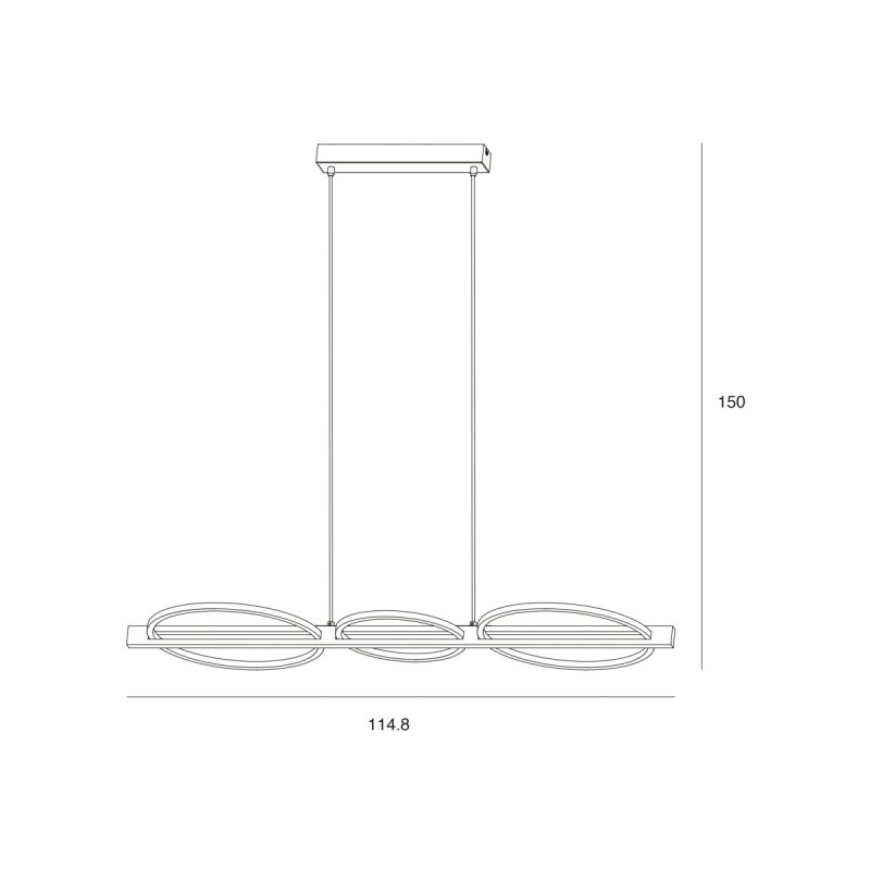 Підвісний світильник ITALUX PND-55362-40W-WO Natano купити
