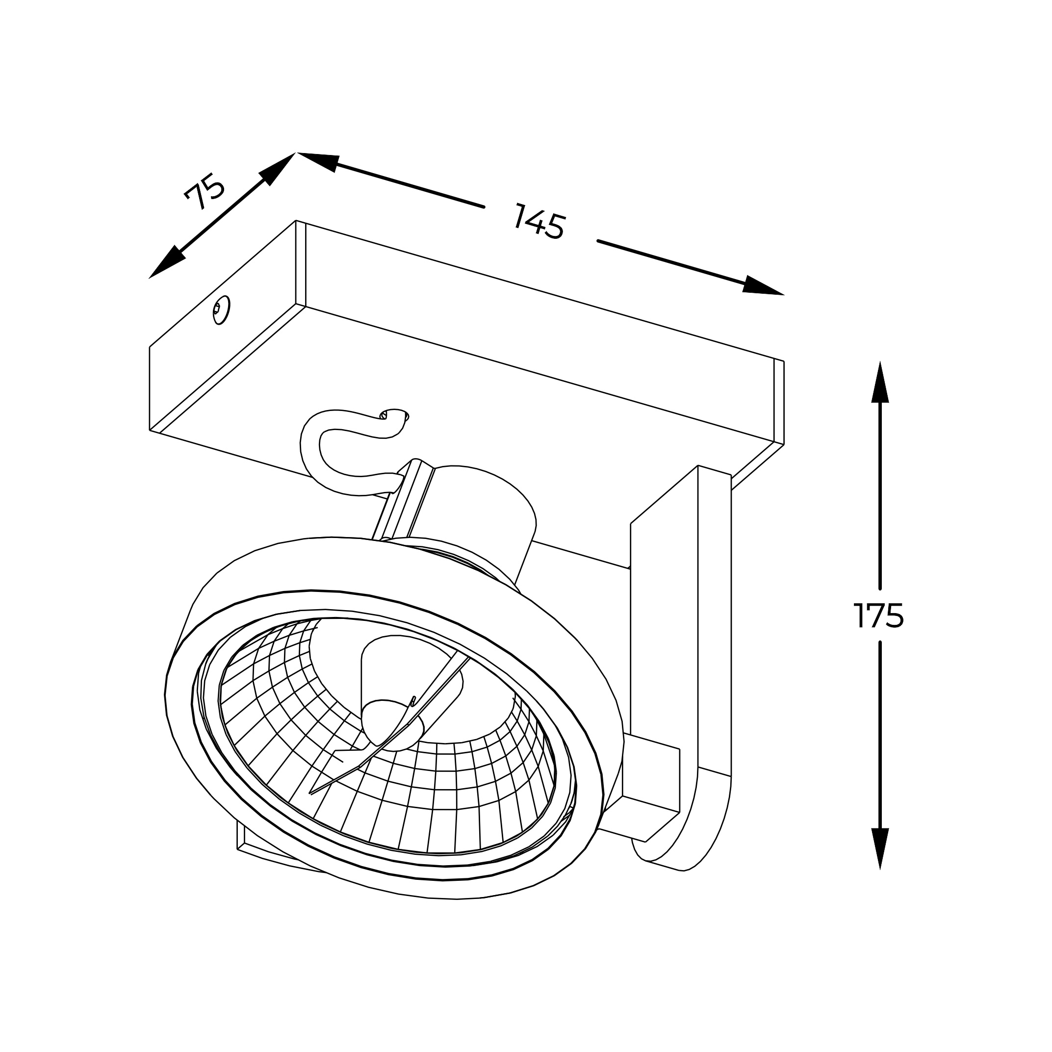 Точковий світильник Zuma Line ACGU10-180-N MASTER купити