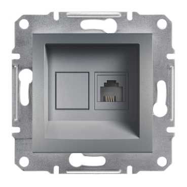 Телефонна розетка rj11 на 4 контакта, сталь (EPH4100162) купити