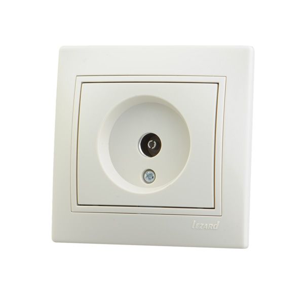 Розетка TV проходная, крем  (701-0303-129) купити