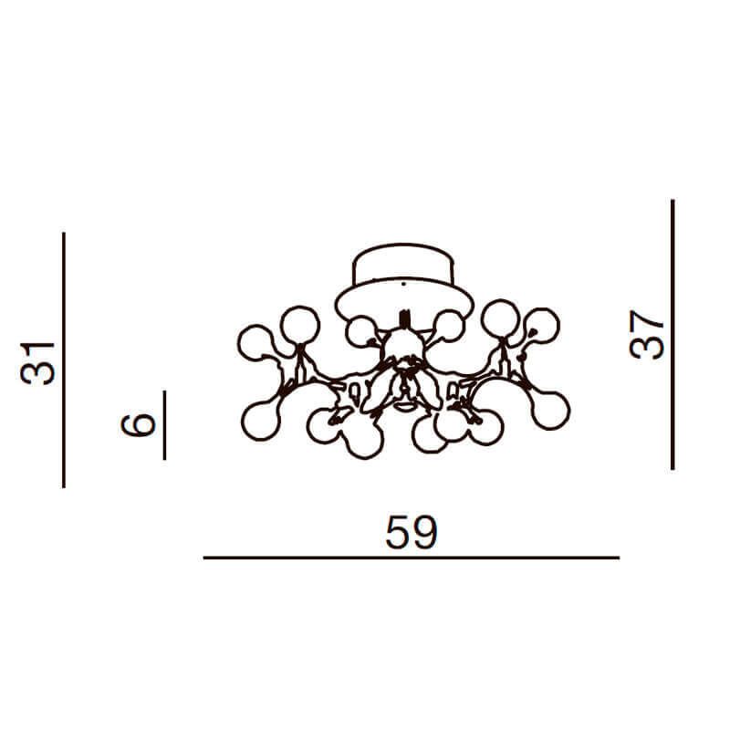 Люстра Azzardo AZ0553 Neurono 18 купити