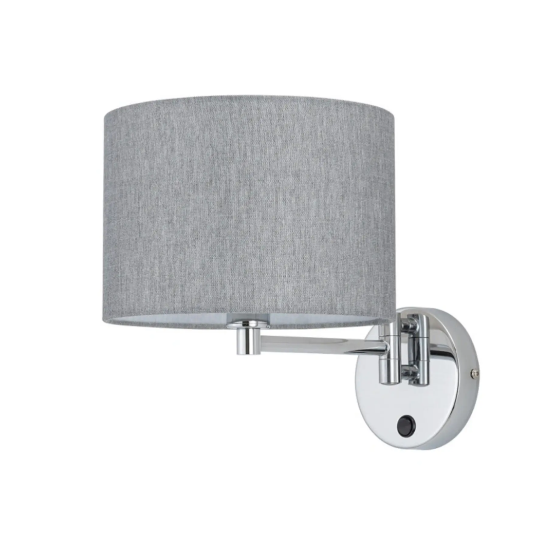 Бра Nowodvorski 11788 Hotel Mood E14 1x10W IP20 сірий купити