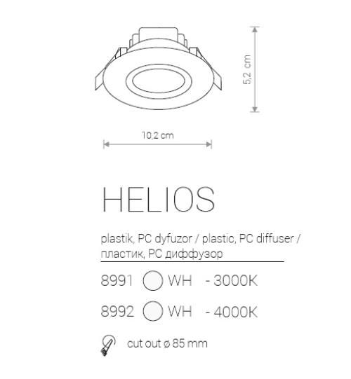 Точковий світильник Nowodvorski 8992 Helios купити