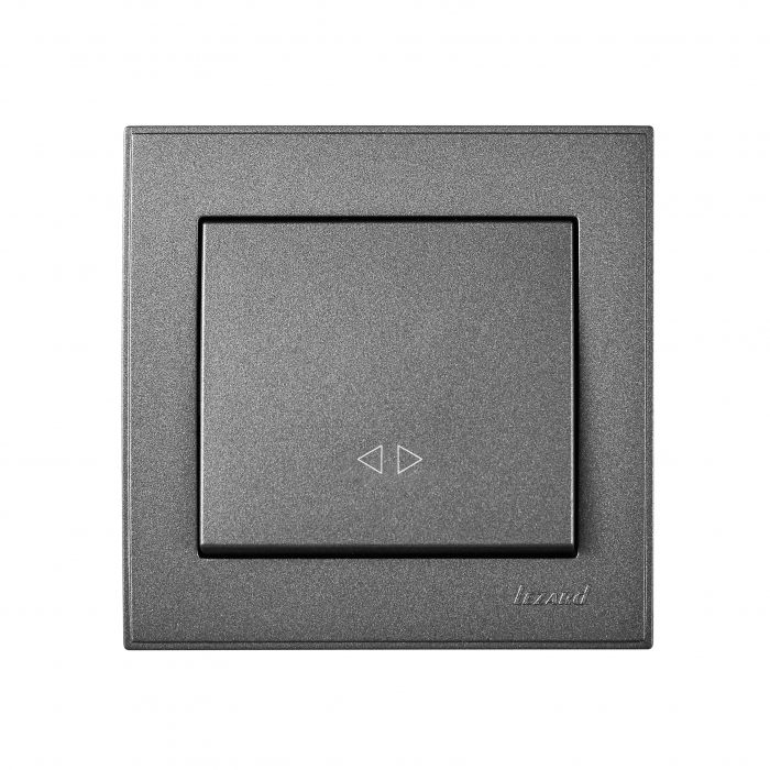 Выключатель промежуточный, антрацит LEZARD RAIN (703-4288-107) купити