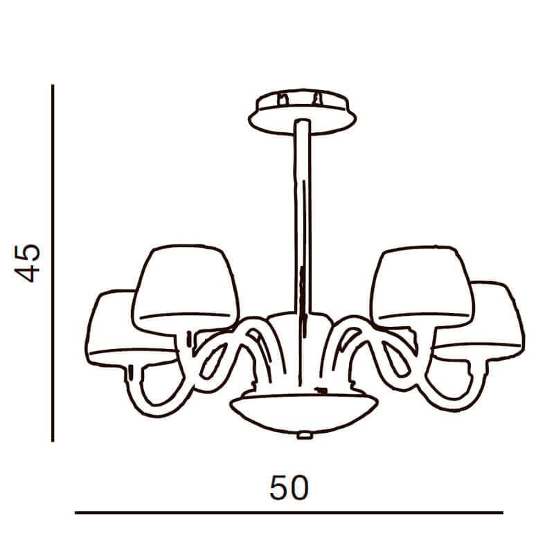 Люстра Azzardo AZ0175 Gloria 5 купити