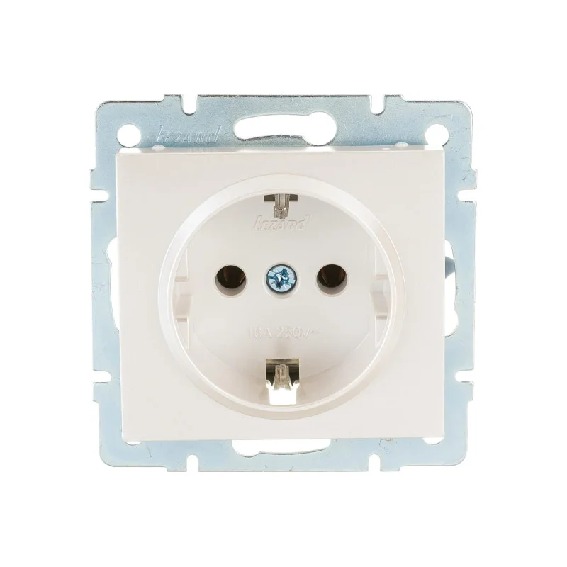 Розетка з/к перлинно-білий перламутр Lezard RAIN (703-3088-122B) купити