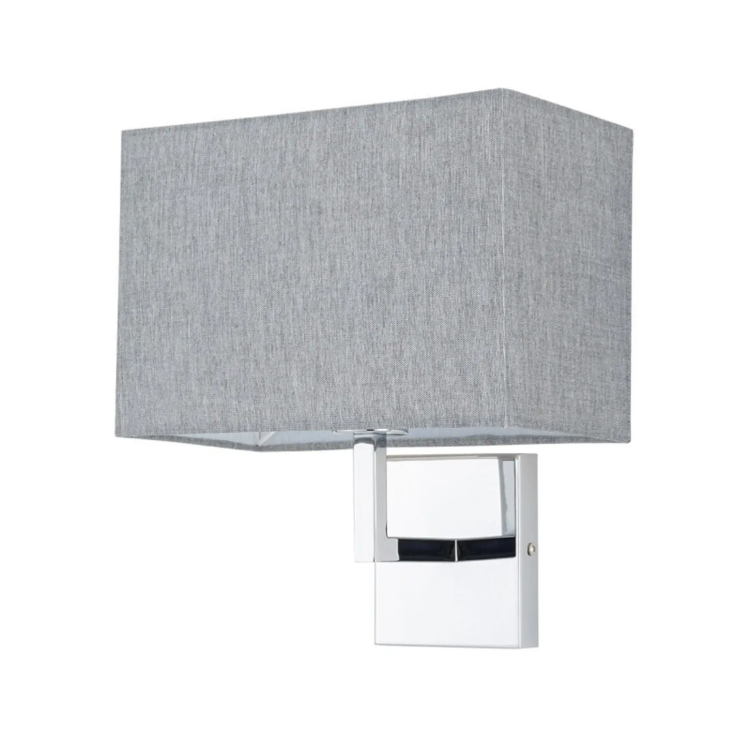 Бра Nowodvorski 11787 Hotel Mood E27 1x10W IP20 сірий купити