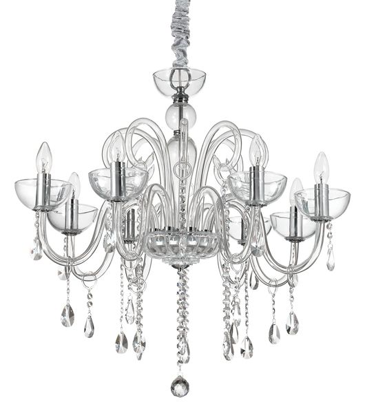 Люстра Ideal Lux CANALETTO SP8 TRASPARENTE (027630) купити