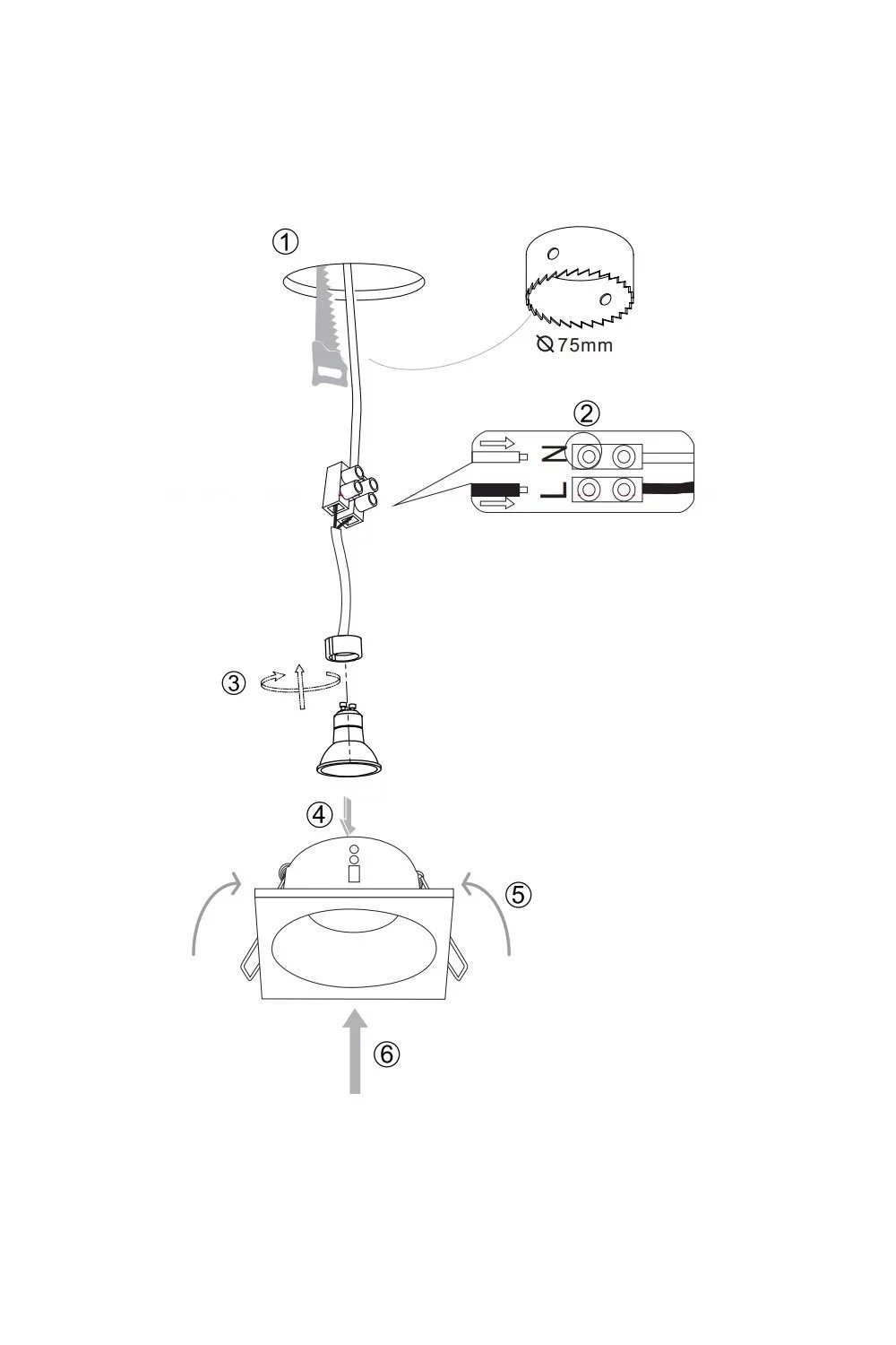Точковий світильник Maytoni DL033-2-01B Zoom (17533) купити