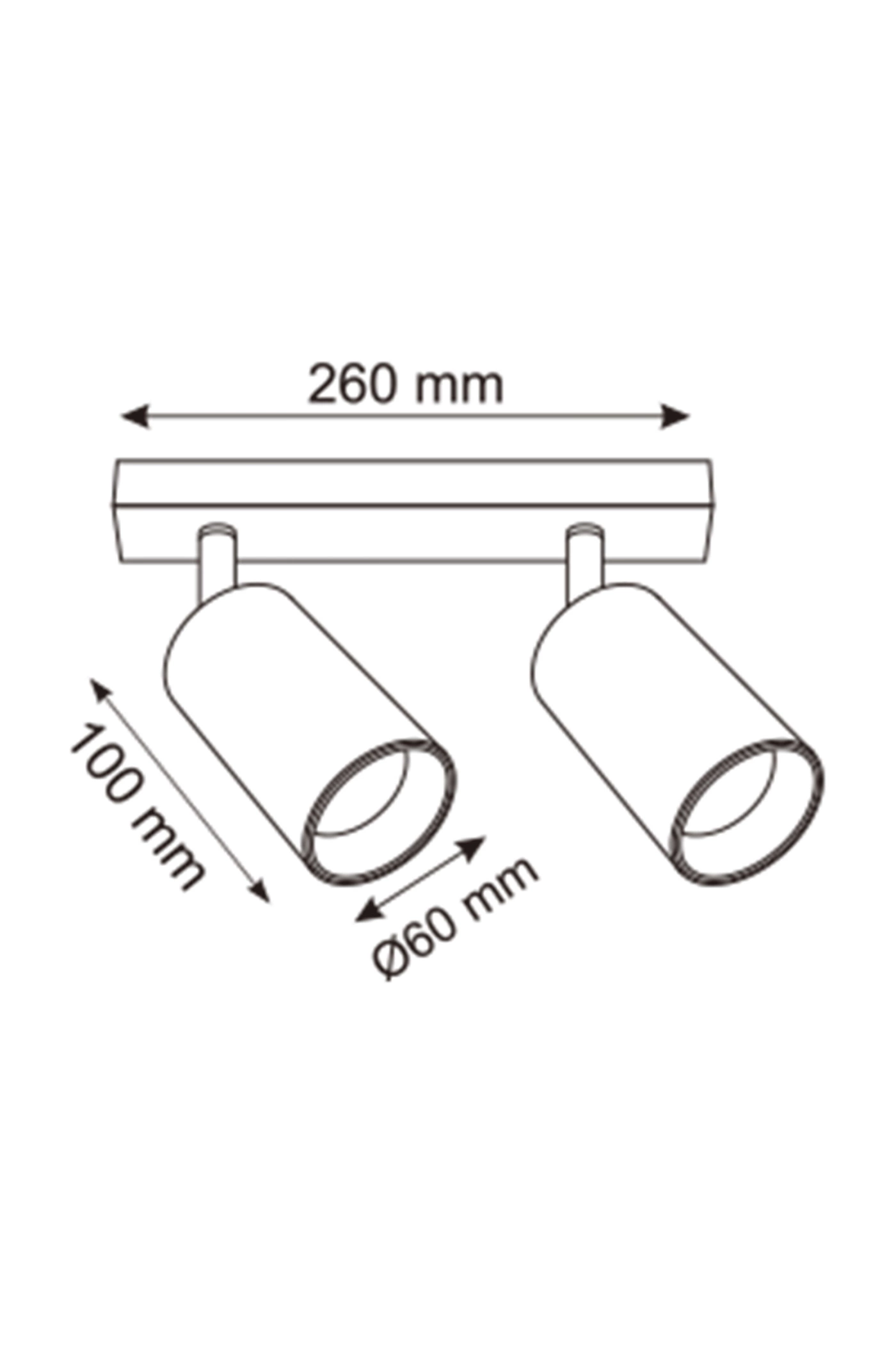 Спот Zumaline OB-2202BD-2-BK WADE (24792) купити