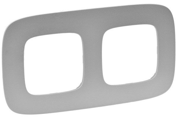 Рамка 2 поста, алюминий, Valena ALLURE (754392) купити