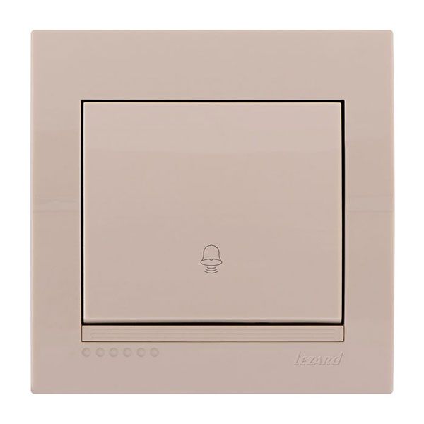 Кнопка звонка Lezard Deriy, крем (702-0303-103) купити