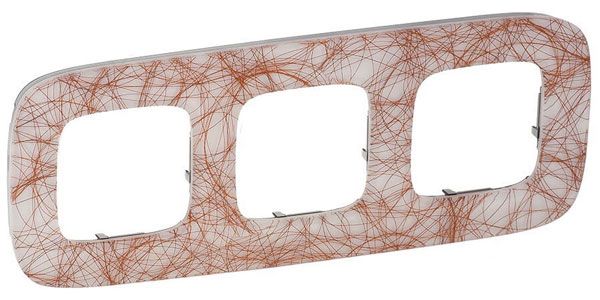 Рамка 3 поста, итальянская фантазия, Valena ALLURE (754493) купити