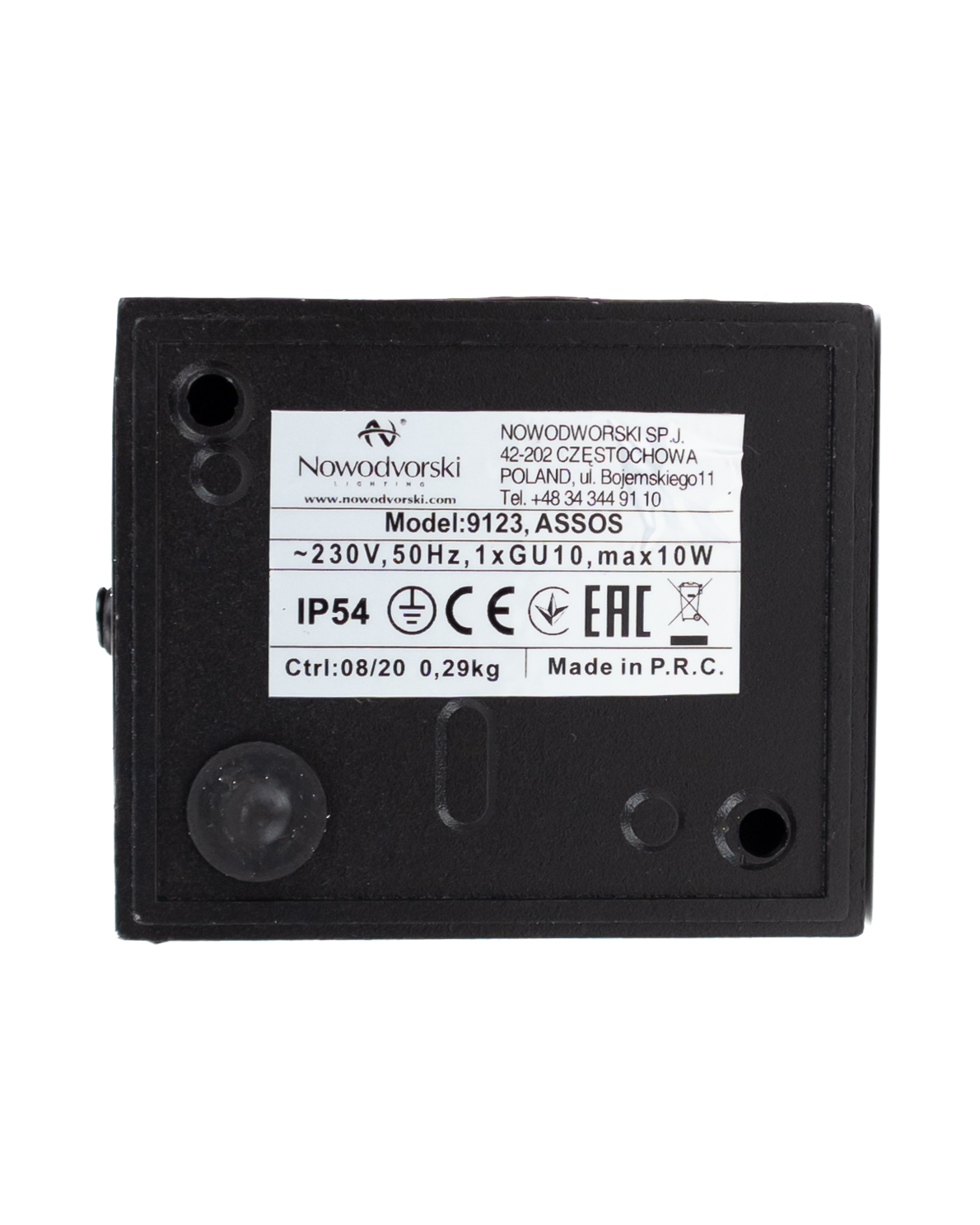 Настенный светильник Nowodvorski 9123 ASSOS купити