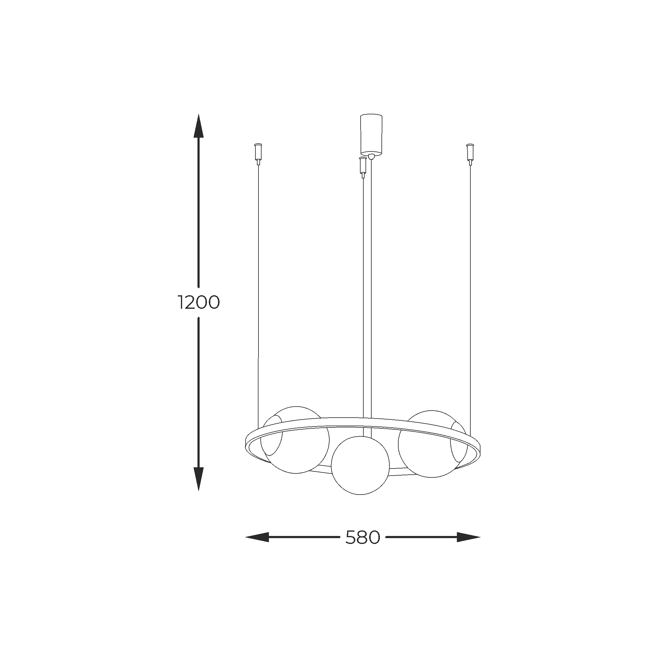 Підвісний світильник Zuma Line 5004 ORBIT купити