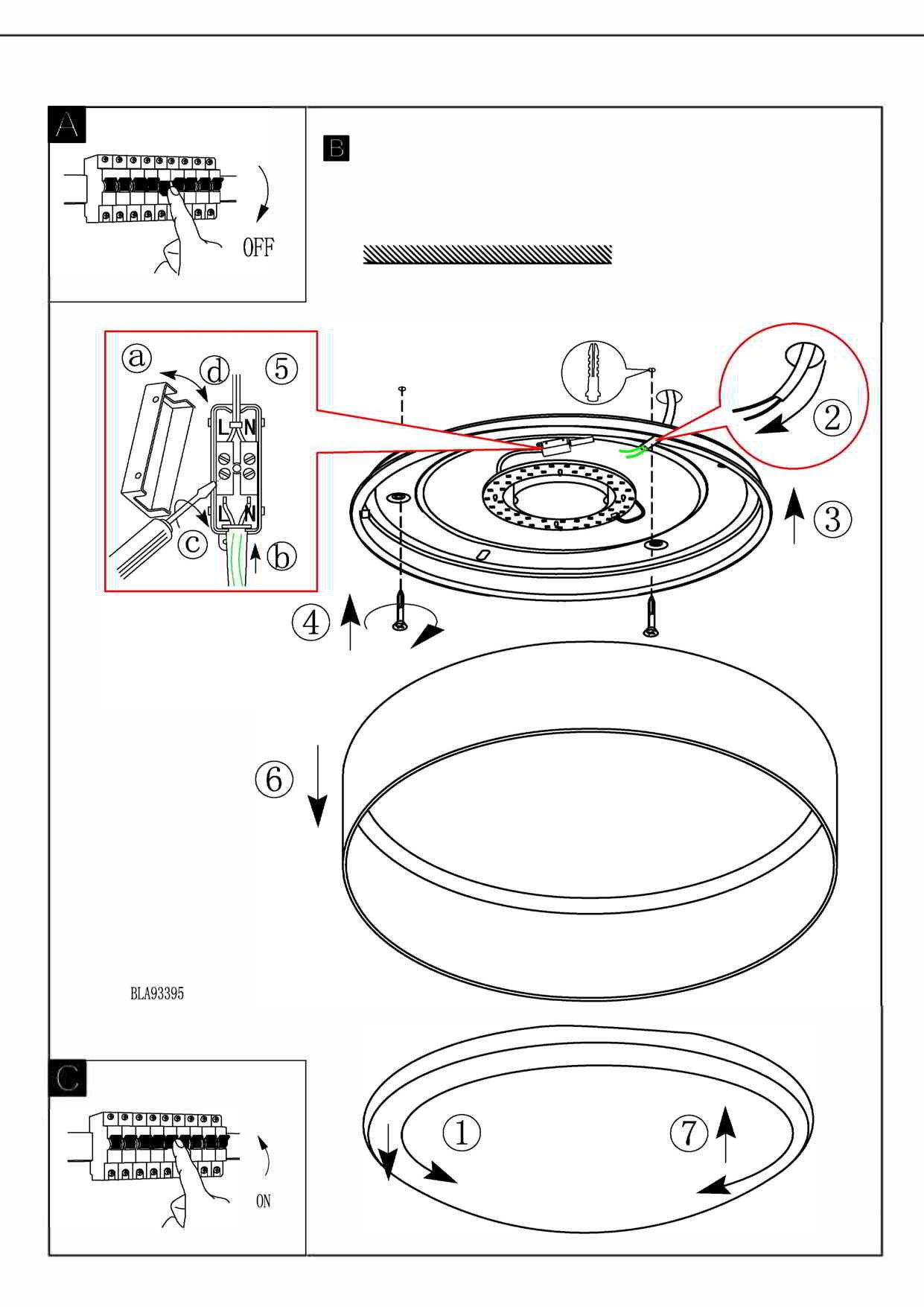 Светильник потолочный Eglo 93949 Palomaro купити