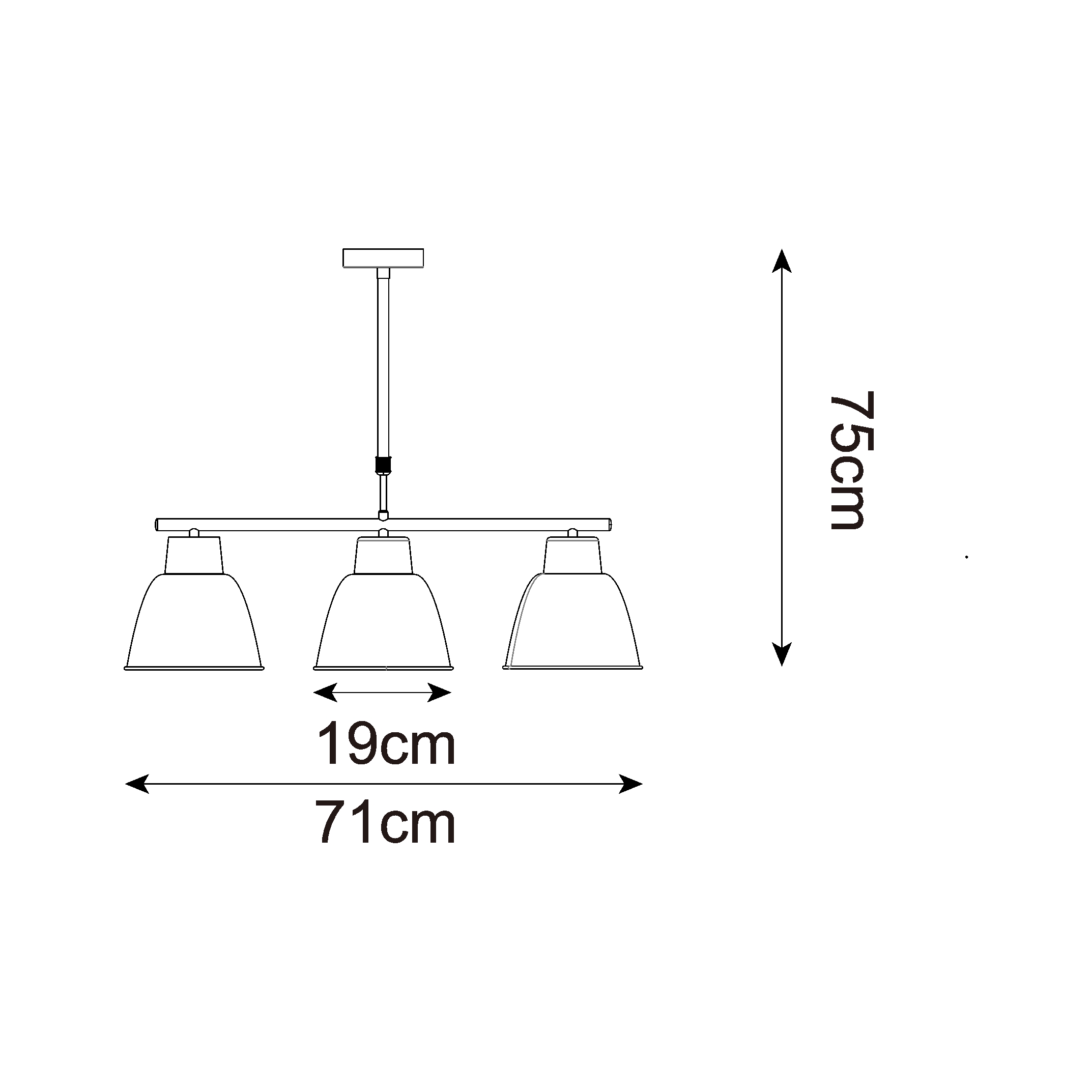 Підвісний світильник Zuma Line P21031M-3TUP ORLO купити