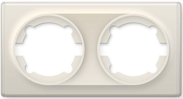 Рамка на 2 прилади OneKeyElectro, колір бежевий (OKE300202) купити