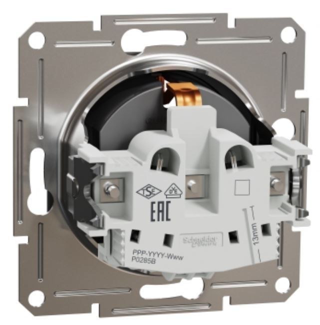 Розетка з заземляючим контактом, антрацит (EPH2900171) купити