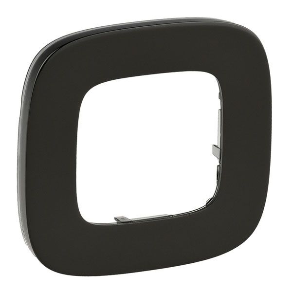 Рамка 1 пост, черная сталь, Valena ALLURE (755511) купити