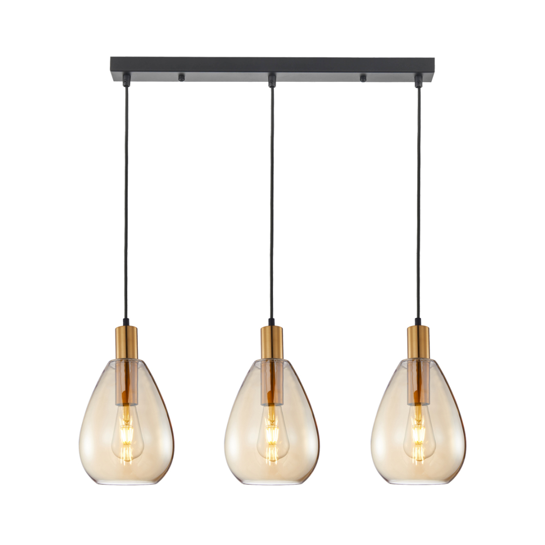 Підвісний світильник ITALUX PND-27812-3-BRO-AMB Zulo купити