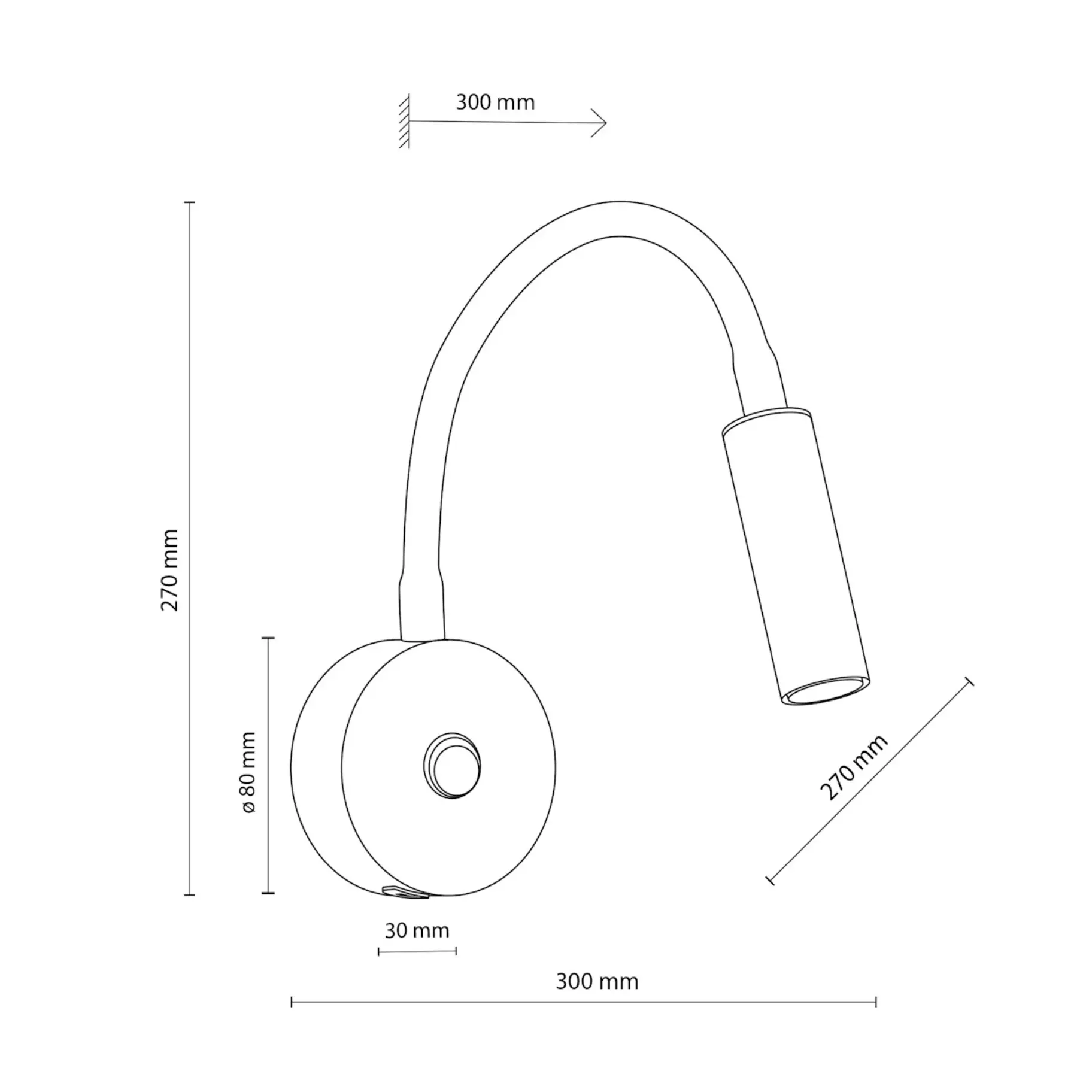 Настінний світильник TK Lighting 10201 LAGOS USB BLACK GOLD (30557) купити