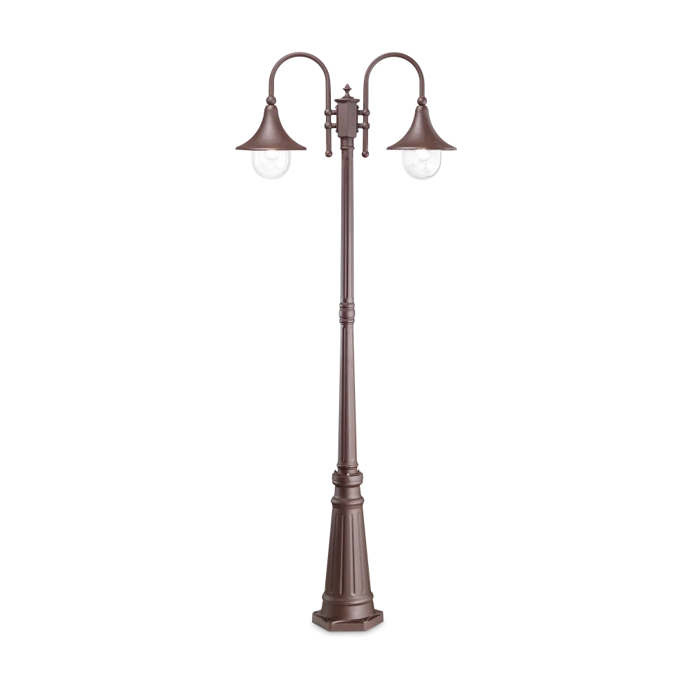 Вуличний світильник Ideal Lux 246840 Cima PT2 Coffee (12414) купити