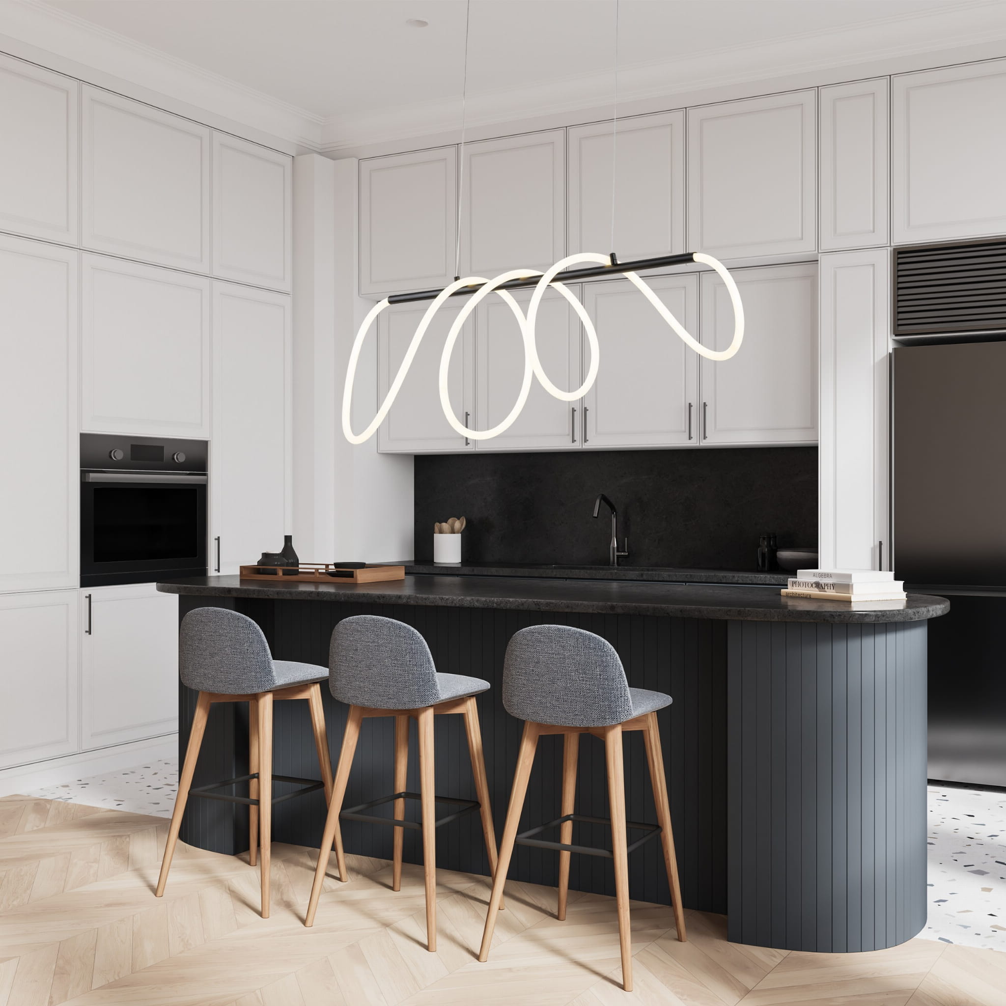 Підвісний світильник TK Lighting 18007 FLEXI LED BLACK 45 Вт купити