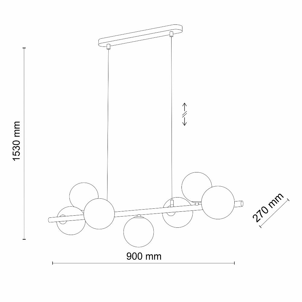 Підвісний світильник TK Lighting 5668 ESTERA GOLD купити