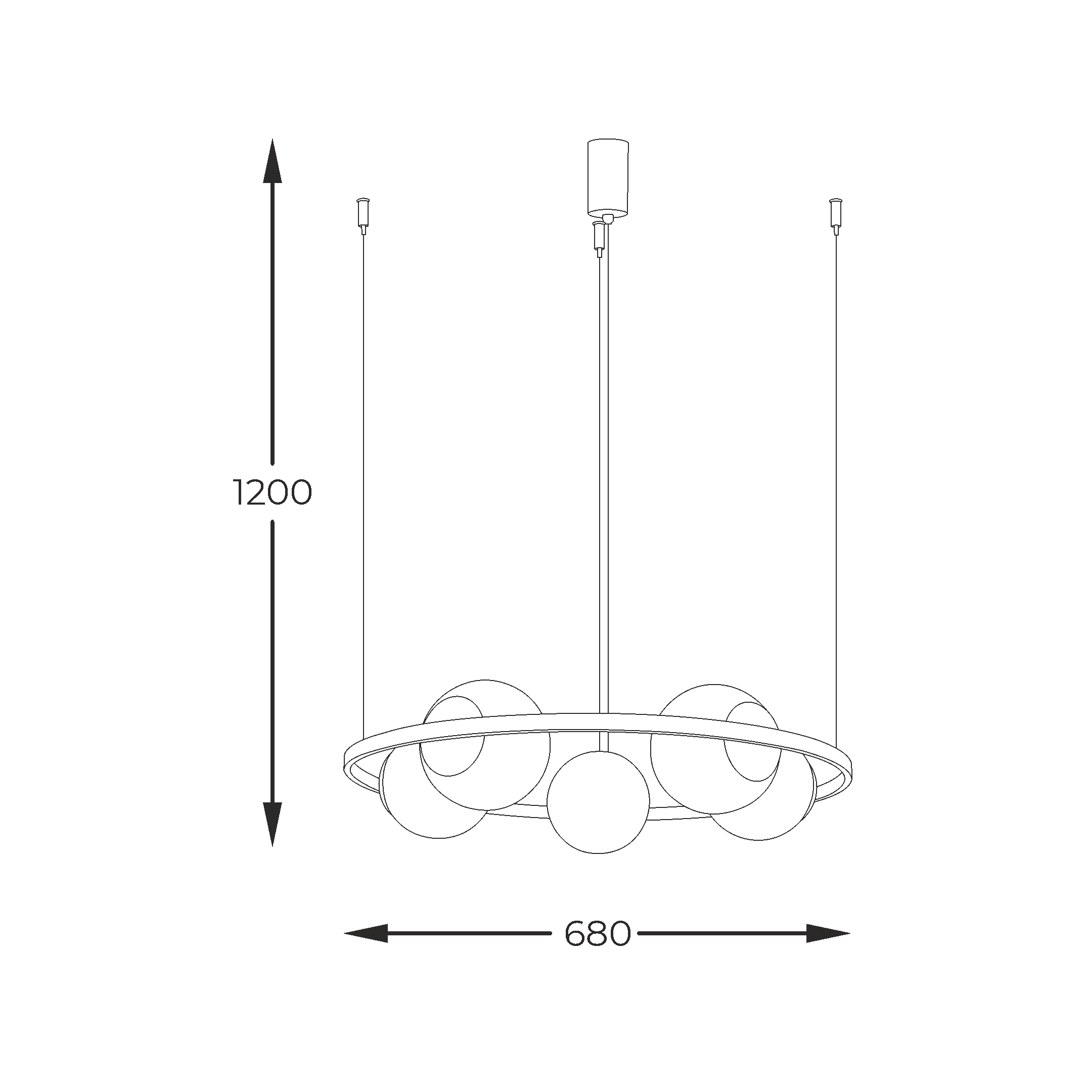 Підвісний світильник Zuma Line 5011 ORBIT купити