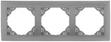 Рамка потрійна універсальна LOGUS металік алюмінієвий (90930 TAL) купити