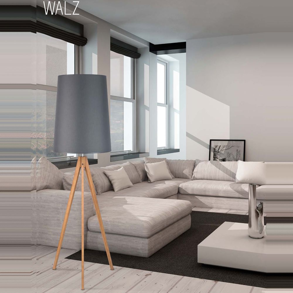 Торшер TK LIGHTING 5046 WALZ GRAY купити