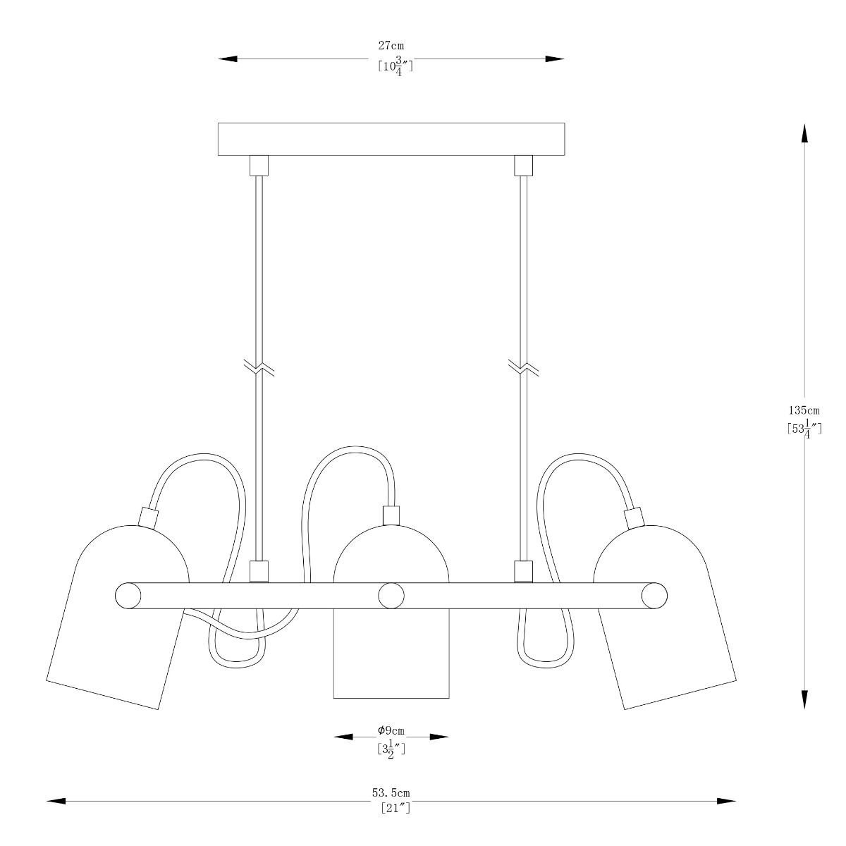 Підвісний світильник Zuma Line A8163-3A FATI купити