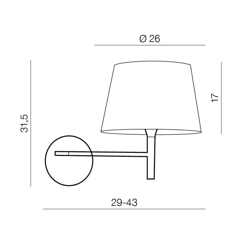 Бра Azzardo AZ1519 Anna купити