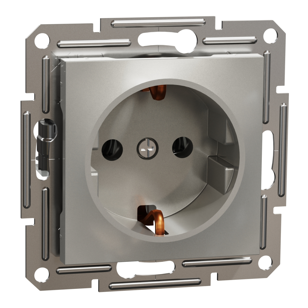 Розетка з заземляючим контактом, бронза (EPH2900169) купити