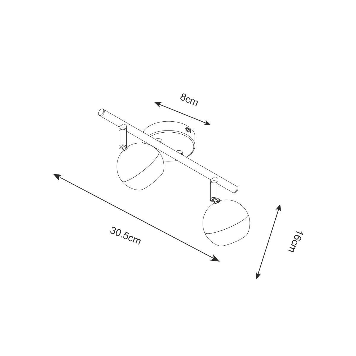 Спот ZUMA LINE GASTER GU16016-2TU-WH купити