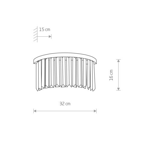 Бра Nowodvorski 7633 CRISTAL купити