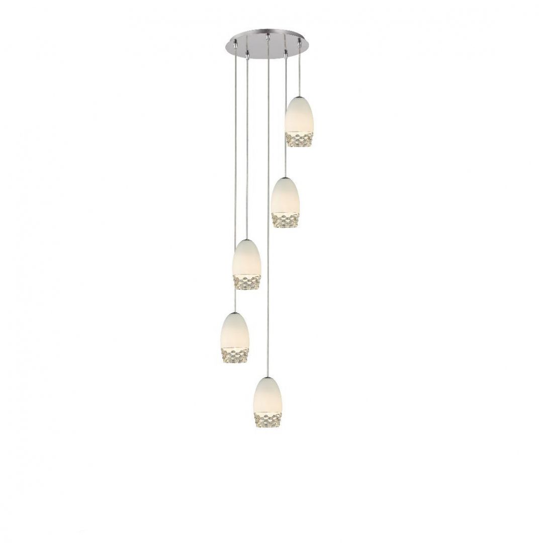 Подвесной светильник Zuma Line MD1510-5B White SILA купити