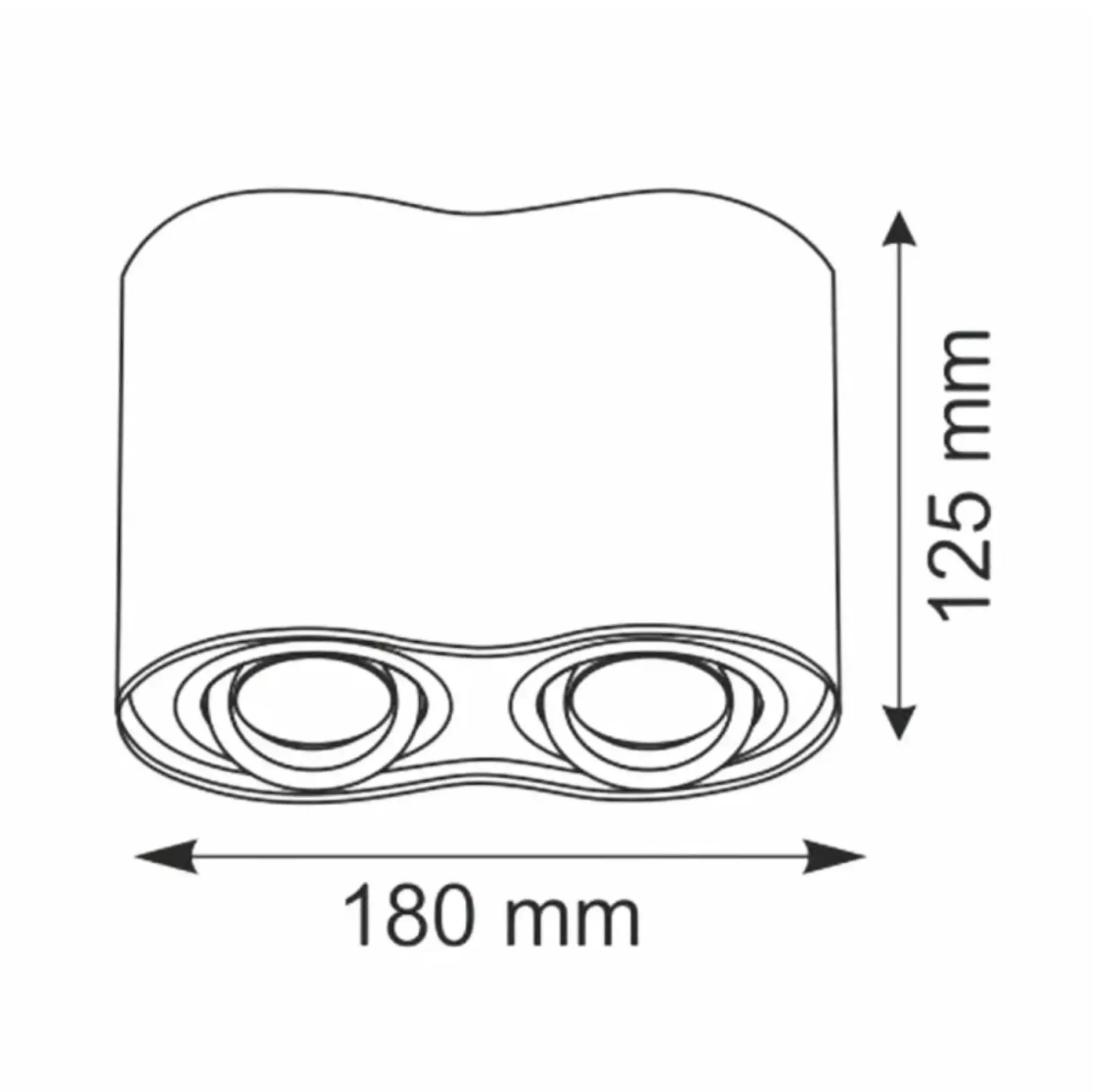 Точковий світильник Goldlux 313164 Hadar R2 GU10 10W IP20 купити