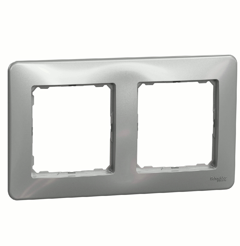 Рамка 2-на Schneider Sedna Design SDD313802 Алюміній купити
