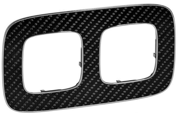 Рамка 2 поста, карбон, Valena ALLURE (754472) купити