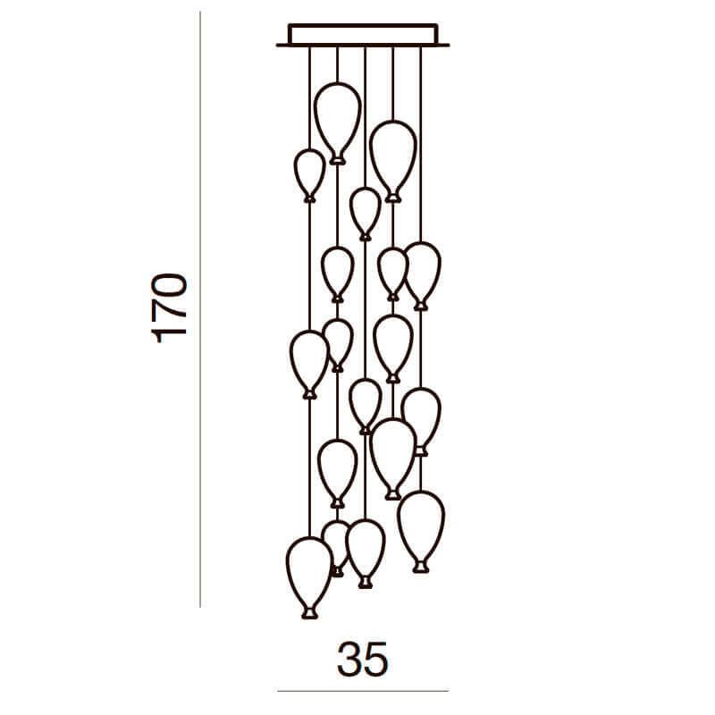 Люстра Azzardo AZ2164 Balloon купити