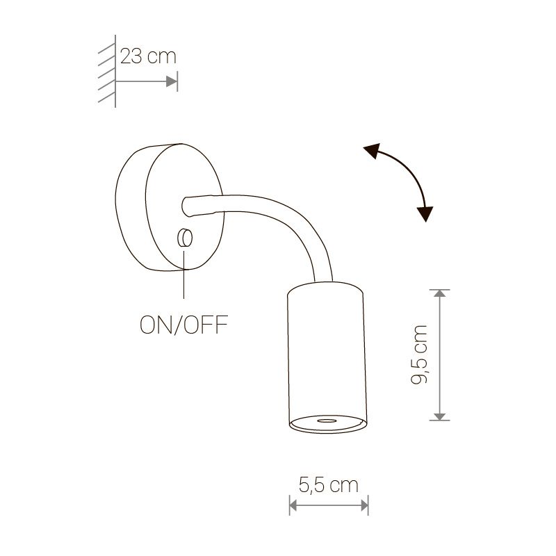 Бра Nowodvorski 9067 BS/BL купити