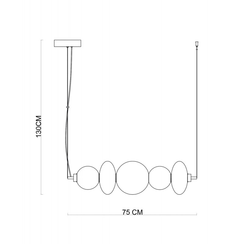 Люстра підвісна ITALUX PND-24352-40W-AB-AMB Sonte купити