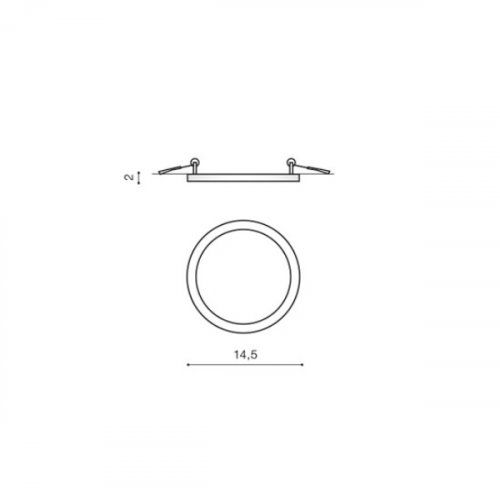 Светильник для ванной Azzardo AZ2843 Slim round 15 купити