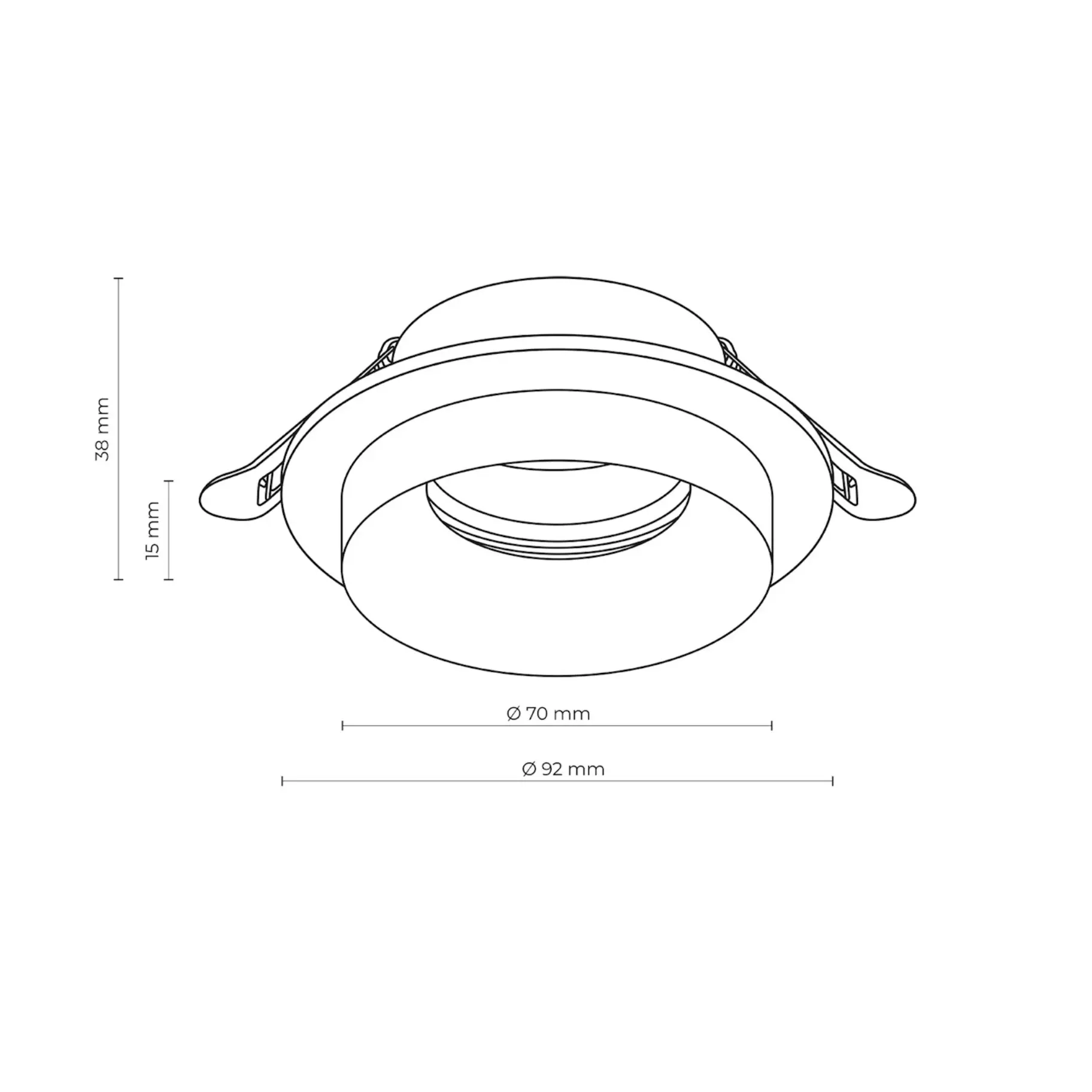Точковий вбудований світильник TK Lighting 6920 JET BLACK EYE (30520) купити
